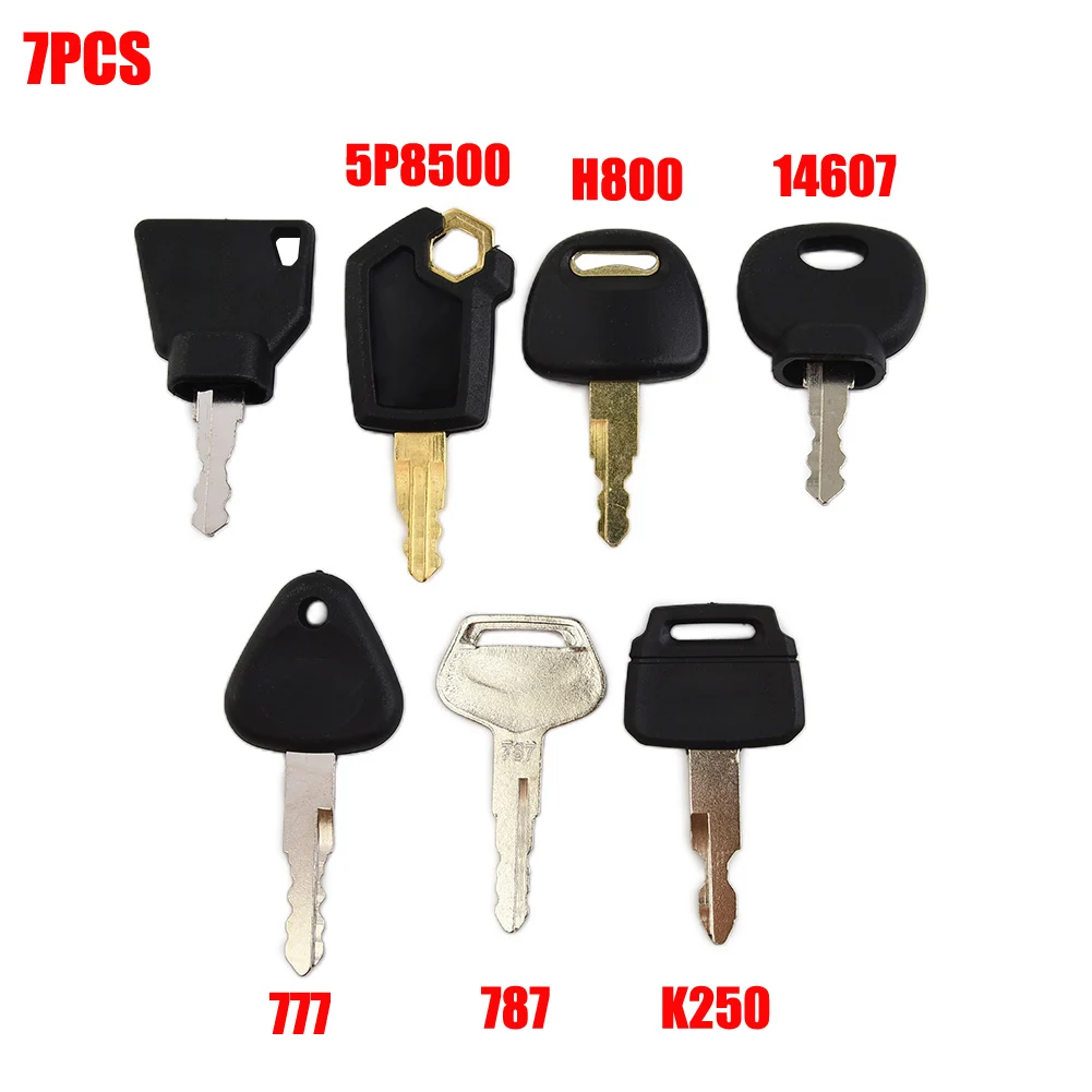 Heavy Equipment Keys Master Set - 7 Uds llave de encendido aplicación