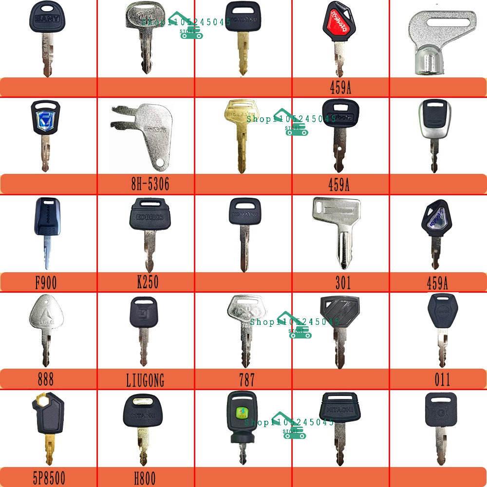 Heavy Equipment Keys Master Set - Juego de 25 Llaves Maestras para