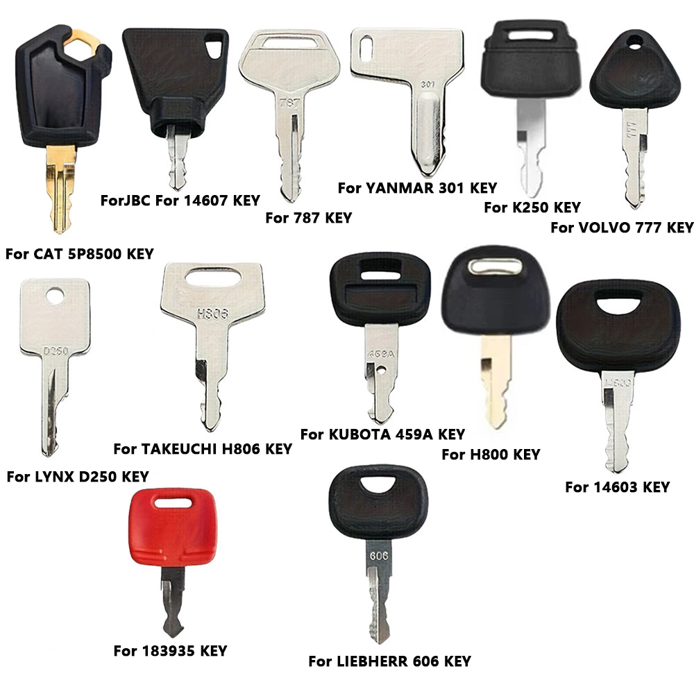 Heavy Equipment Keys Master Set - Juego de 13 Llaves de Encendido