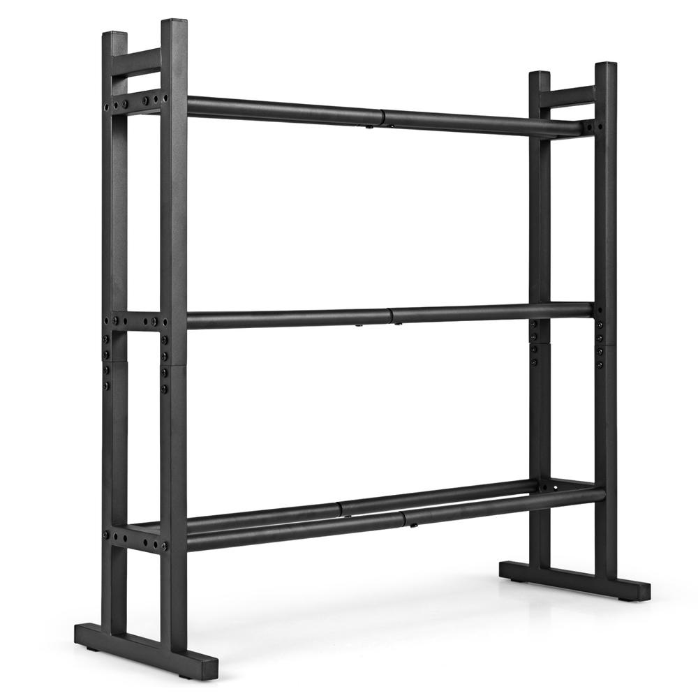 Heavy Equipment Garage - Estante para mancuernas de 3 niveles