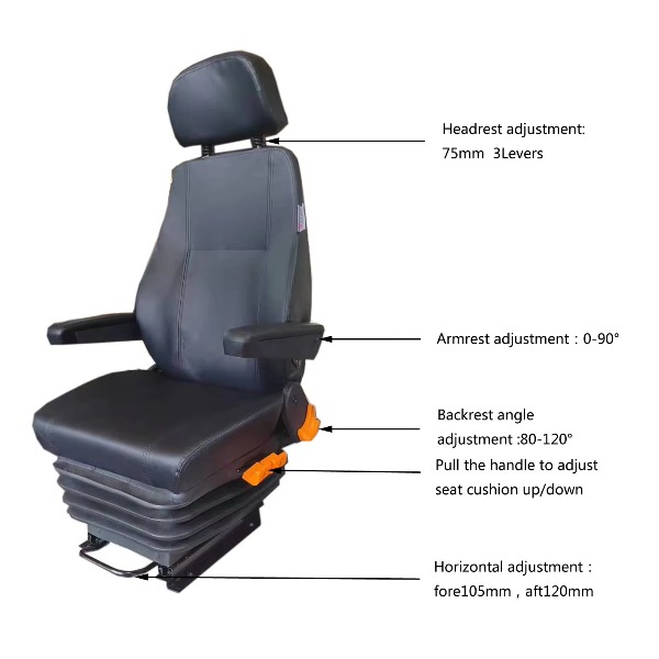 Asiento de Suspensión Mecánica - Heavy Equipment Driver reseña y precio