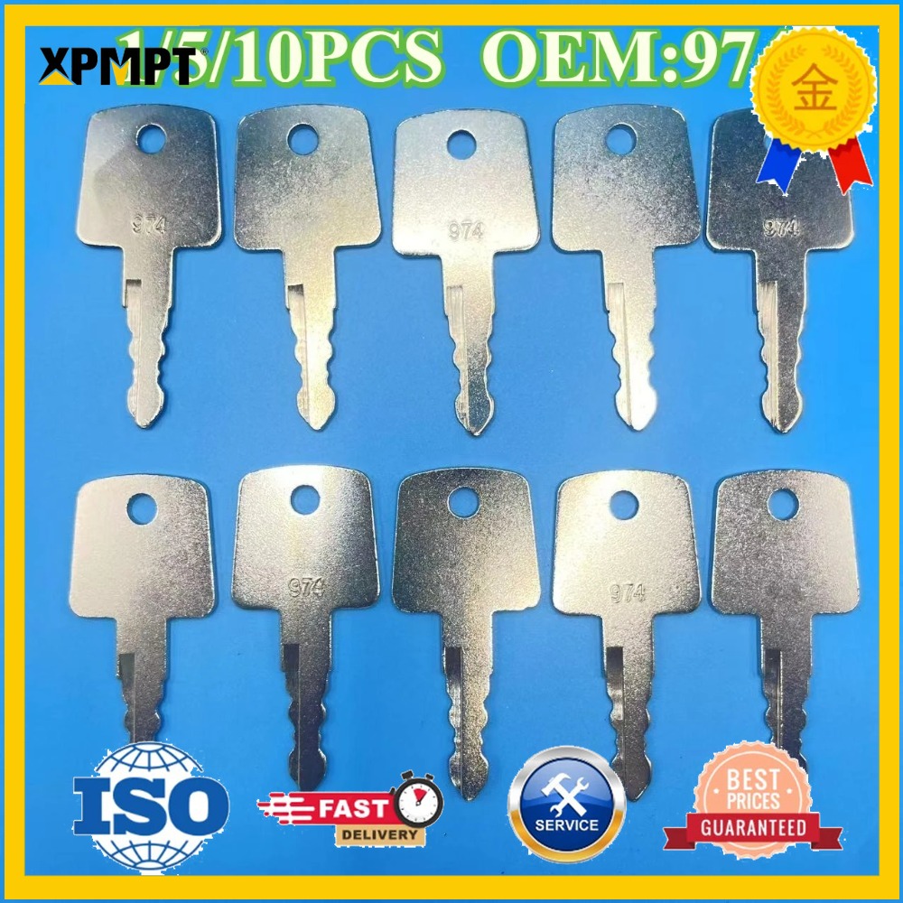1/5/10 piezas Llaves de encend - Heavy Equipment Rollers reseña y precio