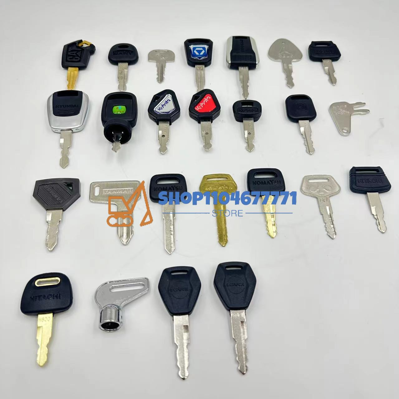 25pcs Excavator Keys for Cat f - Heavy Equipment Keys Master Set reseña y precio