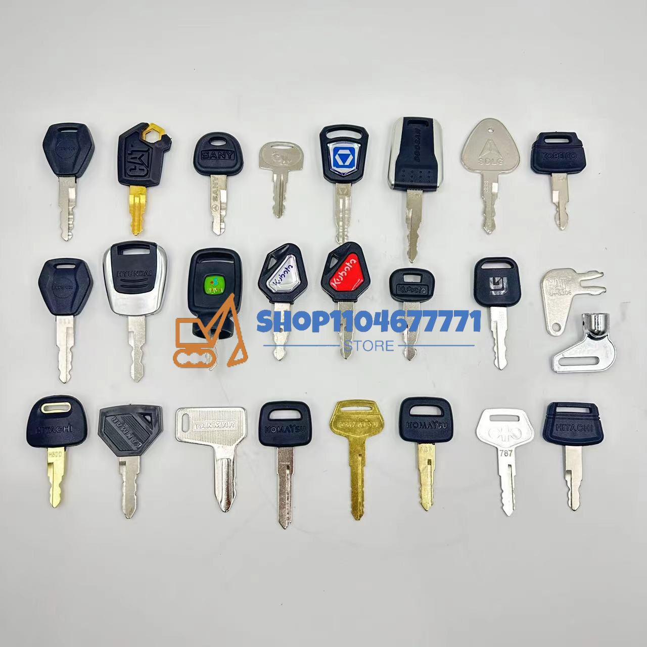 25pcs Excavator Keys for Cat f - Heavy Equipment Keys Master Set reseña y precio