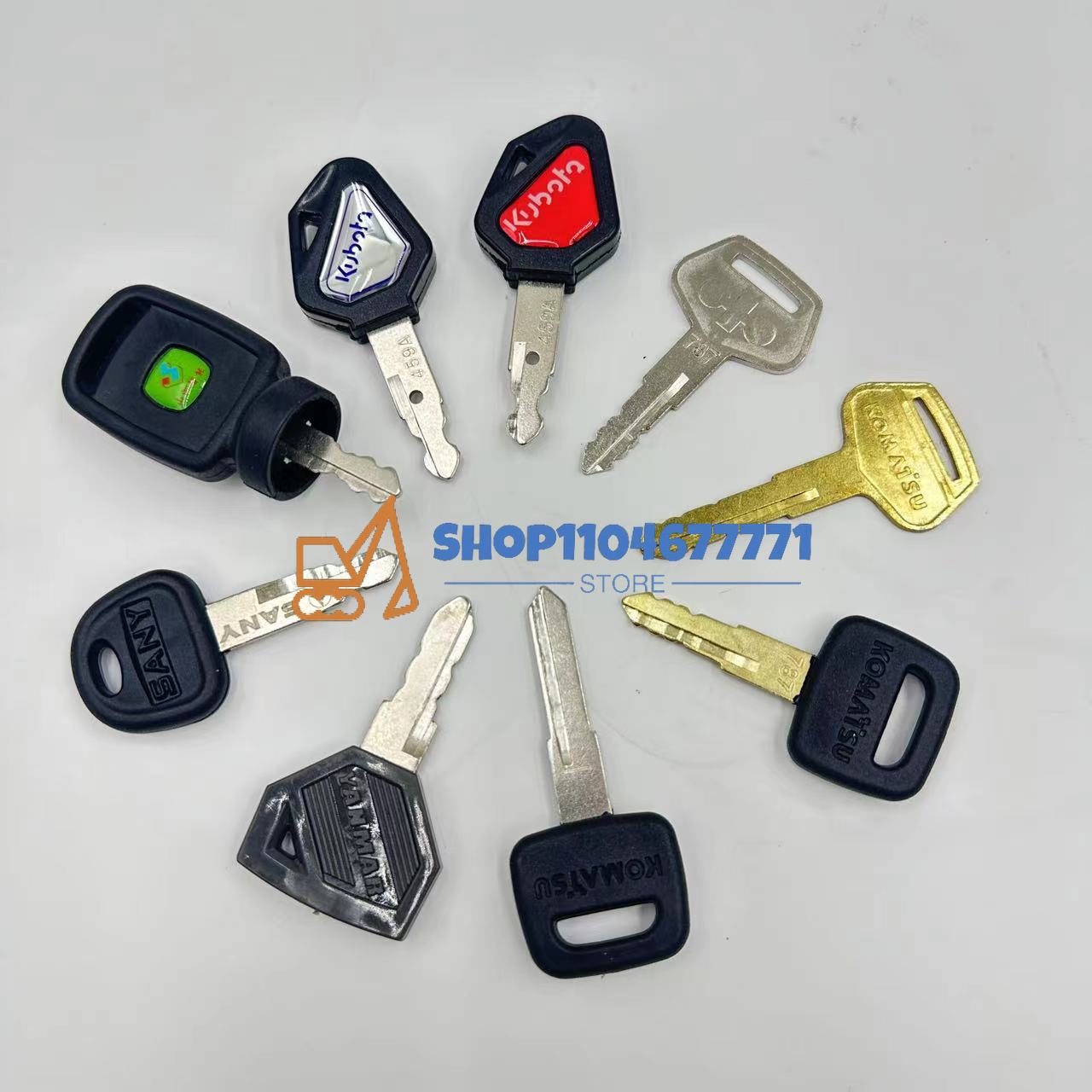 25pcs Excavator Keys for Cat f - Heavy Equipment Keys Master Set reseña y precio
