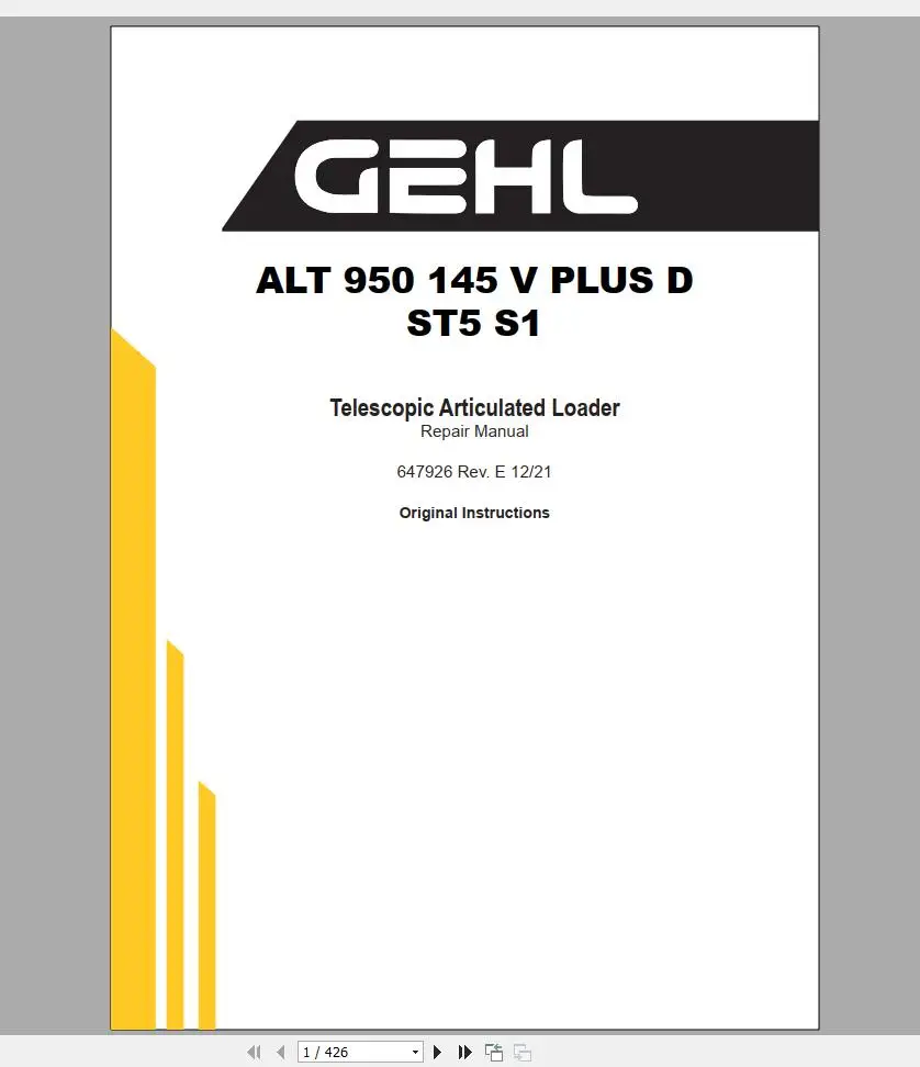 SpecDiag GEHL Maquinaria Equip - Heavy Equipment Electrical Pdf reseña y precio