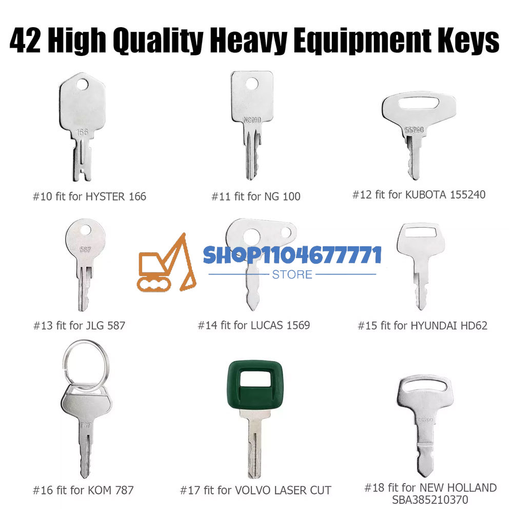 Llave de encendido de construc - Heavy Equipment Keys Master Set reseña y precio