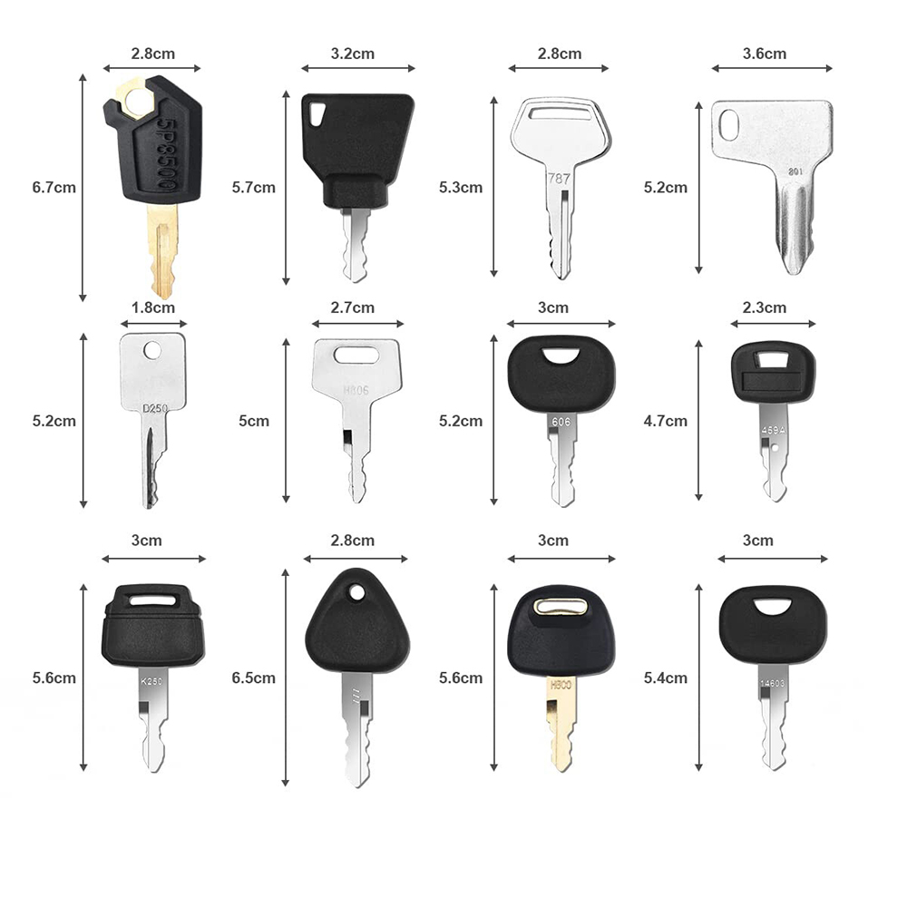 Juego de llaves de encendido p - Heavy Equipment Keys Master Set reseña y precio